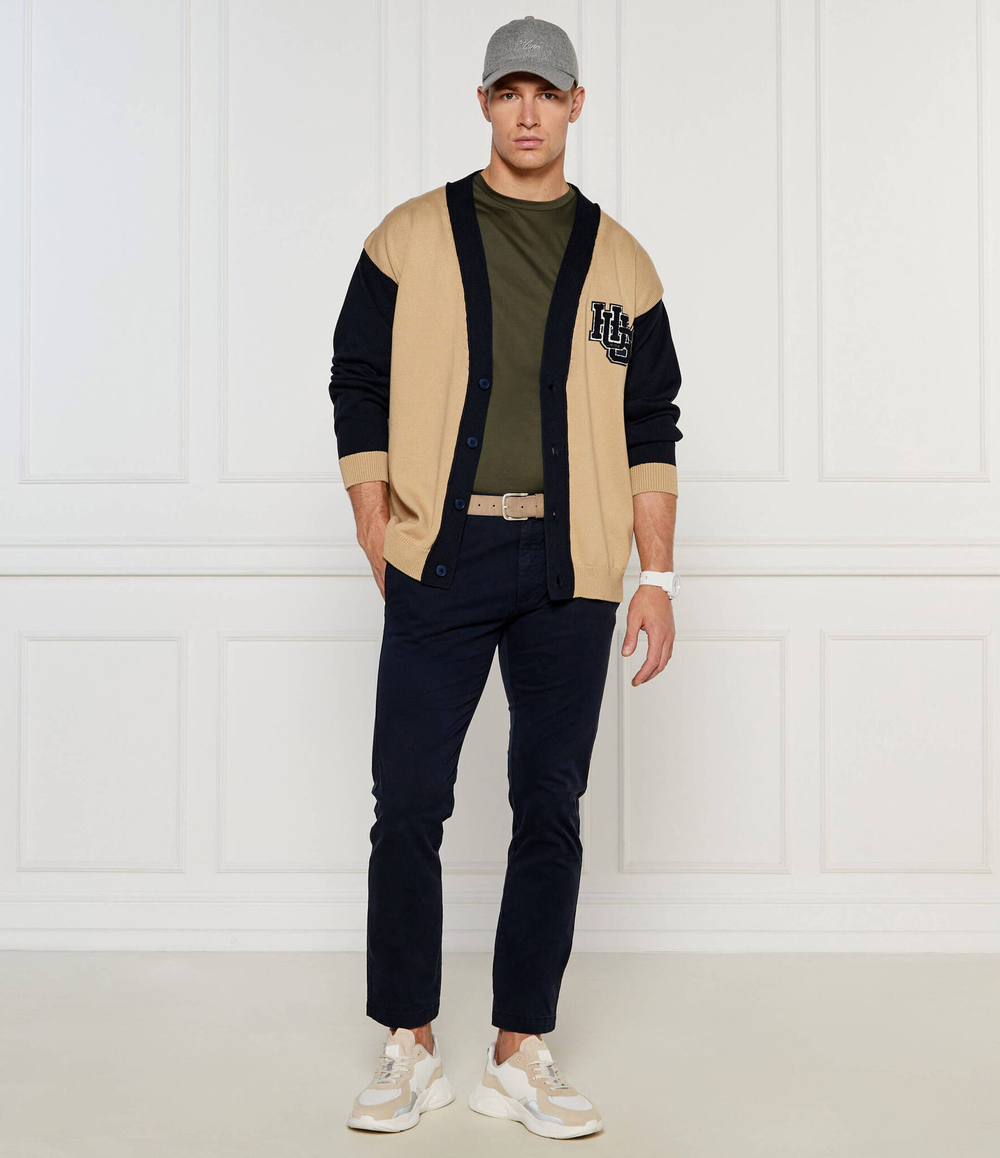 чиносы david222d HUGO - темно-синий(50468314)