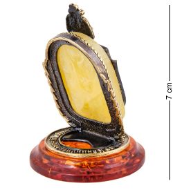 Народные промыслы AM-3663 Фигурка «Знак Пожарного МЧС» (латунь, янтарь)