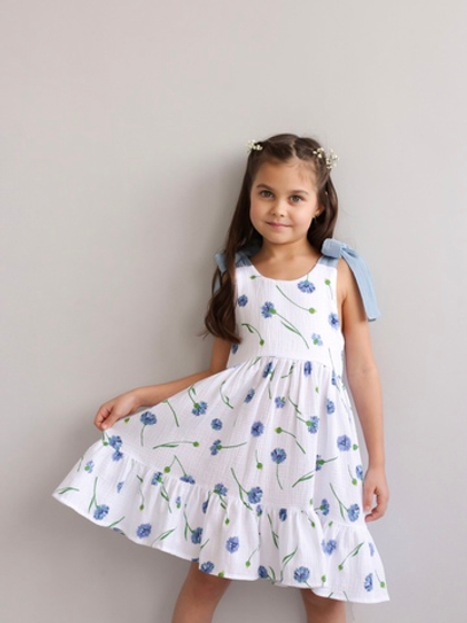 Сарафан из муслина «Васильки»
