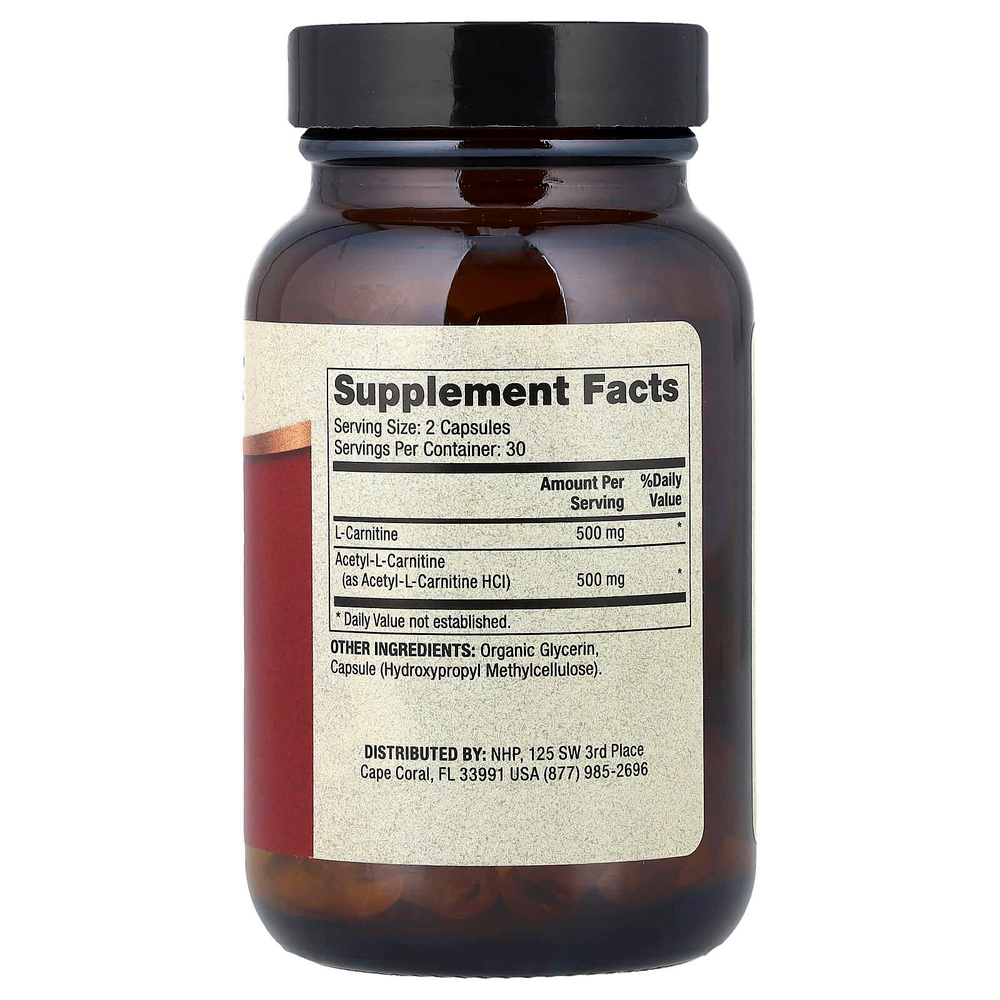 Dr. Mercola, комплекс с карнитином, 60 капсул