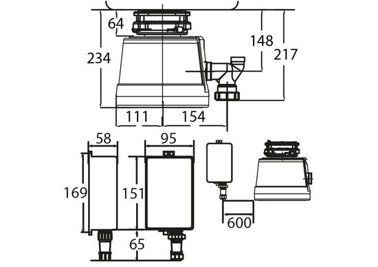 Измельчитель пищевых отходов STATUS Next 300 Compact