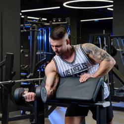 Гантельный ряд полиуретановый LEVEL (шаг 2,5 кг, 10 пар) PROFI-FIT 2,5-25 кг