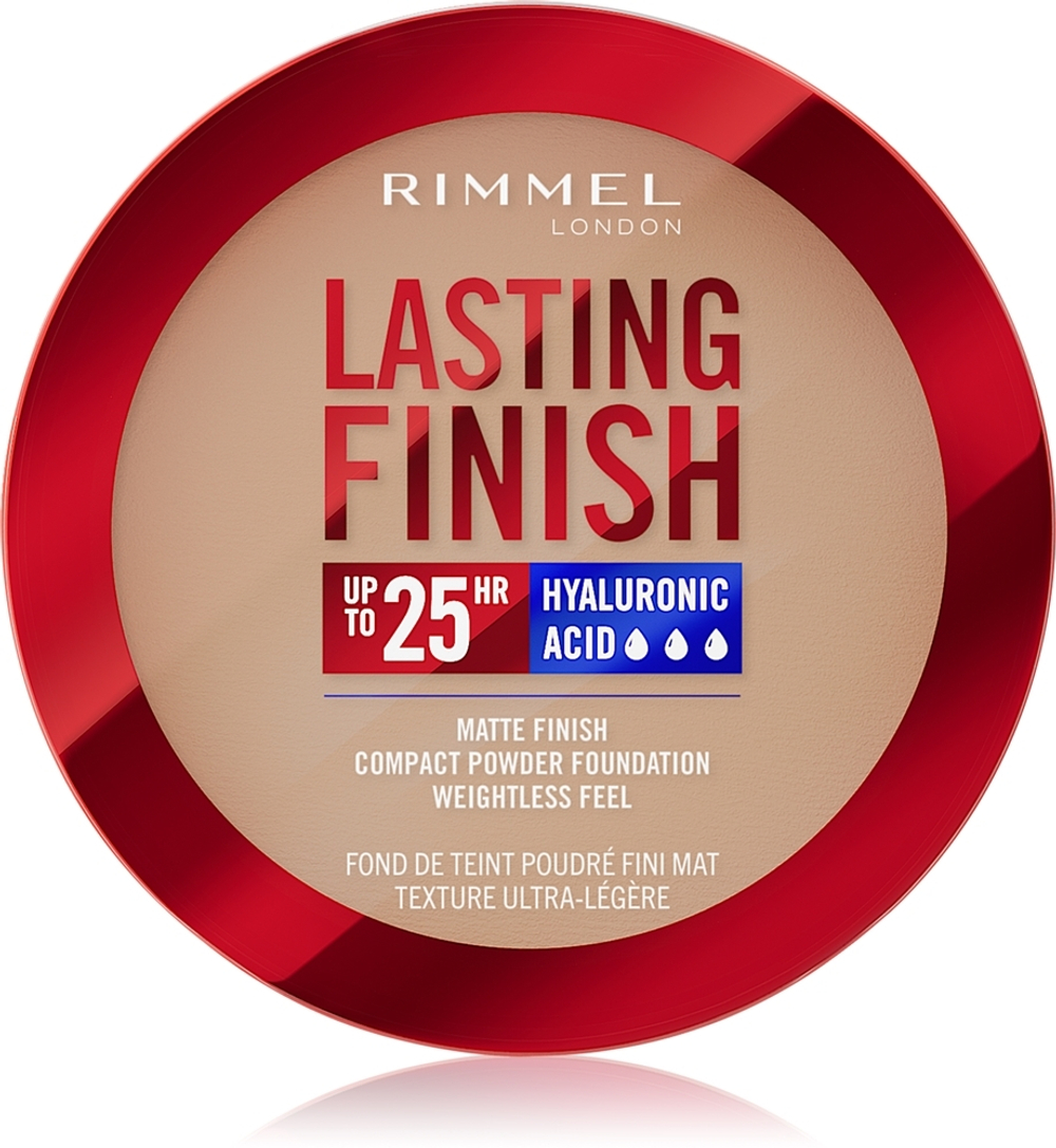 Rimmel Lasting Finish 25H - Компактная пудра с SPF 20, 7 g