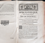 "Bibliothеque historique de la France..." Jacques le Long.  Tome 1, 3, 5.   1768 - 1778 г.г.