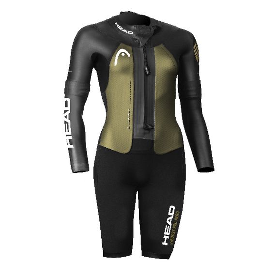 Короткий гидрокостюм женский Head Swimrun Myboost Pro Aero 4.2.1,5, неопрен 4 мм