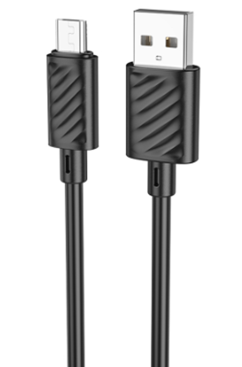 Кабель Hoco X88 Gratified (USB) на (Micro-USB) 100см силиконовый (черный)