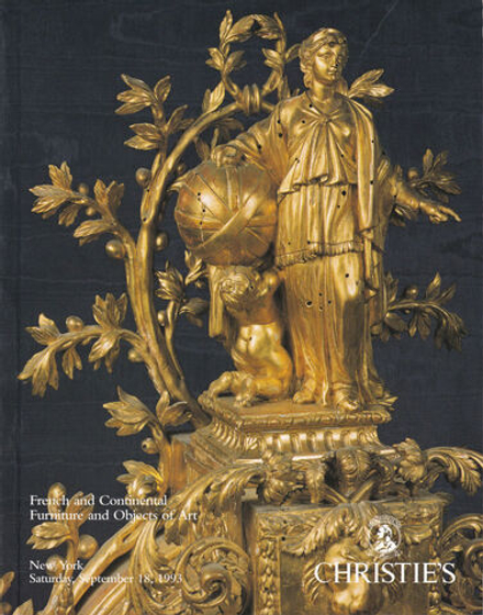 Каталог аукциона Christie’s, Нью-Йорк, Французская и европейская мебель и предметы искусства от 18 сентября 1993 года