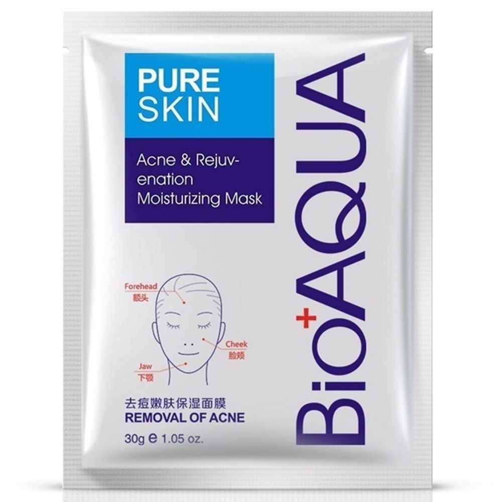 Маска для лица BioAqua Pure Skin Acne Rejuvenating Mask Омолаживающая для проблемной кожи, 30 г