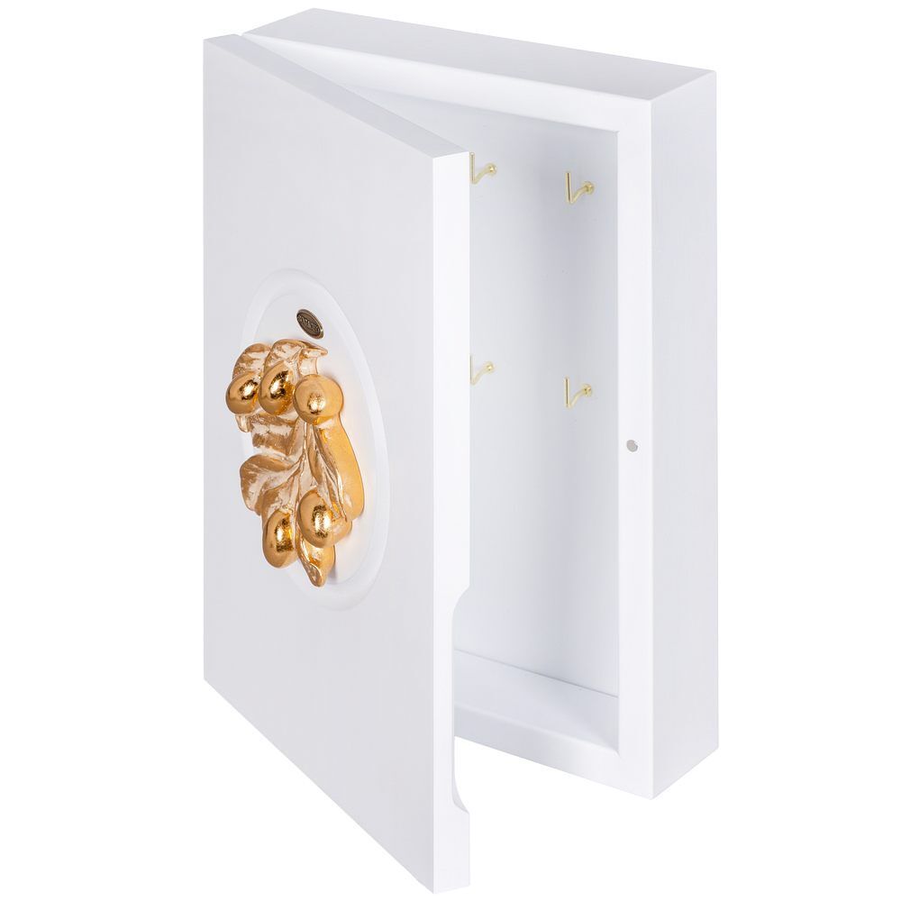 Полка ключница Oliva Branch (Олива Бранч) 2 Айс Мраморное золото