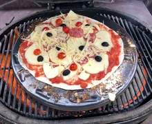 Керамический угольный гриль Primo Oval Family All-In-One, 38х56 см, с ножками и столиками