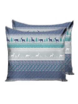 Наволочка комплект 2шт Сказка "Скандинавия" 70х70 см, перкаль