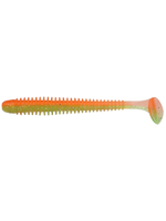 Приманка силиконовая Keitech Swing Impact 4.5" #417 Gold Flash Minnow, 3 упаковки по 6 штук