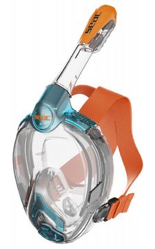 Маска полнолицевая детская Seac Libera junior Aquamarine/Orange