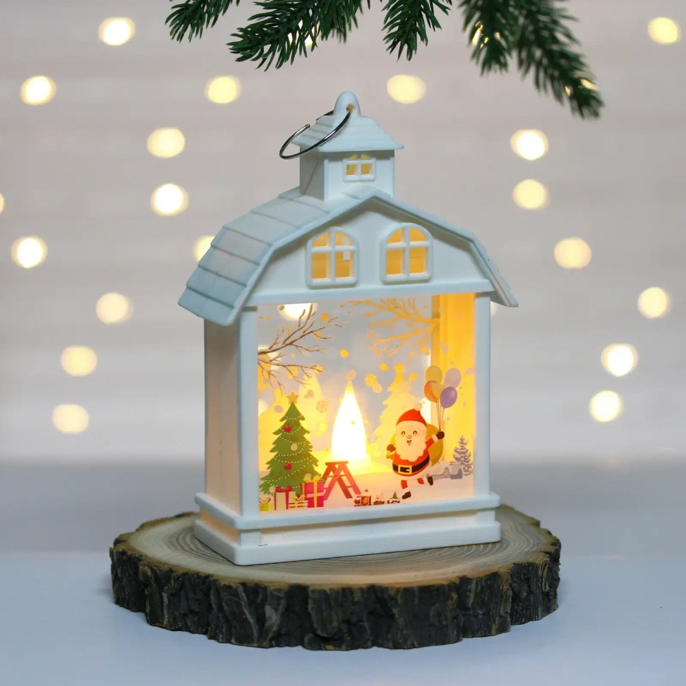 Сувенир с подсветкой «Сказочный день» 9*4,5*14 см, Белый (работает от батареек LR44*3)