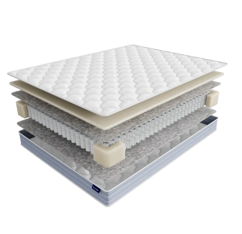 Матрас BuySleep, 18 см, средняя жесткость, независимые пружины