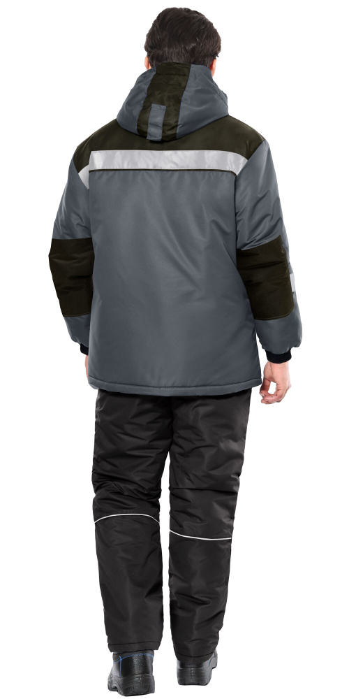 Куртка зимн "СИРИУС-Комфорт" удлин/ т.сер 48-50/170-176