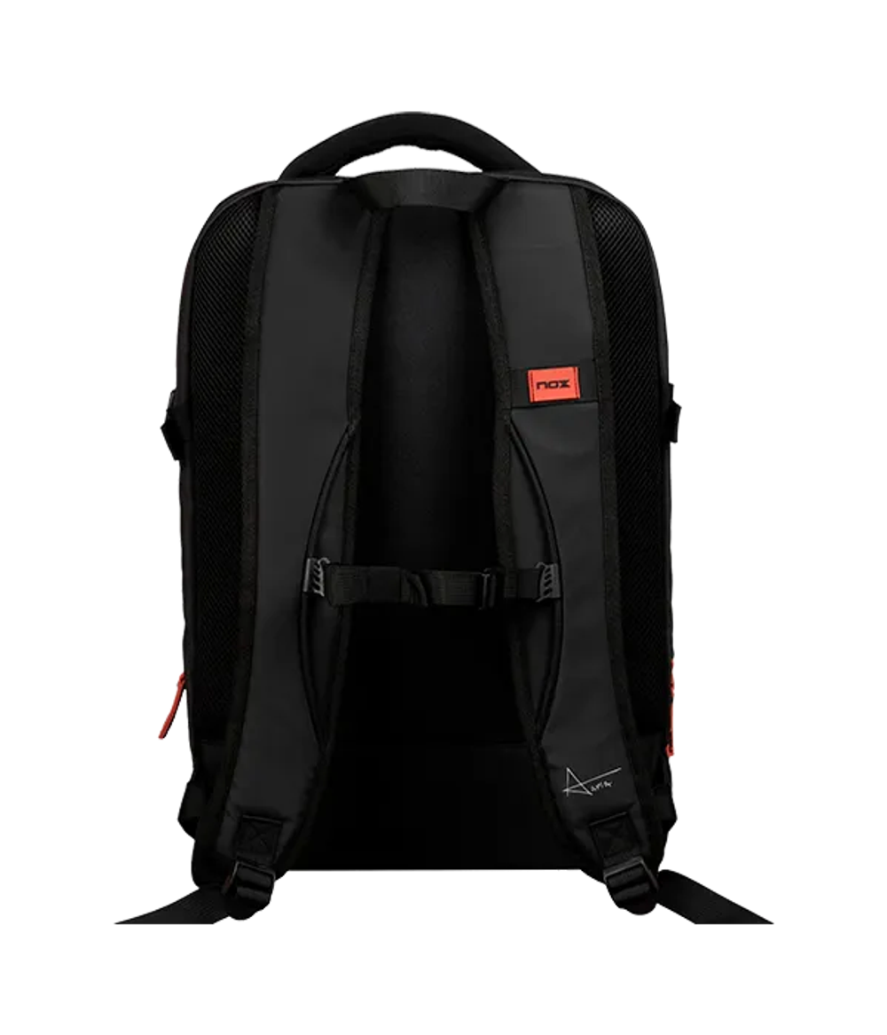Рюкзак для падел NOX Luxury Open Series Negro-Rojo 2024-2 палетки