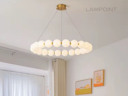 Люстра подвесная светильник светодиодный LED для кухни, гостиной, зала и детской, 60 см