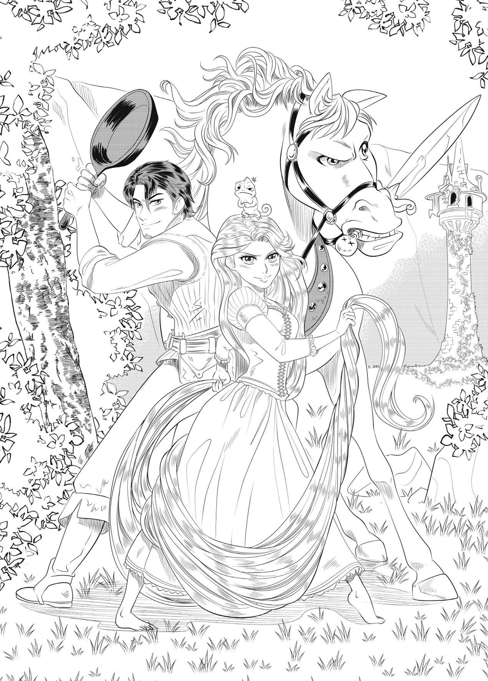 DISNEY TEENS - Atelier de coloriages - Manga / Мастерская раскрасок - Манга / 9782017262053