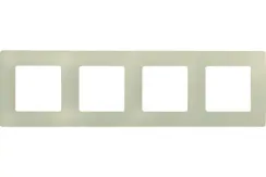 Рамка Legrand Etika 4-постовая слоновая кость 25685