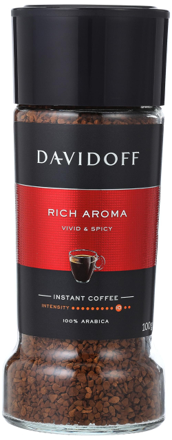 Кофе растворимый Davidoff Rich Aroma, 100 г стеклянная банка (Давидоф) х 2 шт
