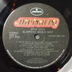 Винтажная виниловая пластинка LP Bon Jovi Slippery When Wet (USA 1986)
