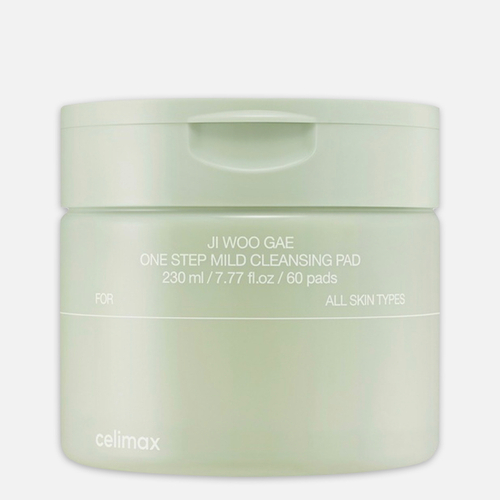 CELIMAX Jiwoogae one step mild cleansing pad Пэды для очищения кожи и снятия макияжа, 60шт
