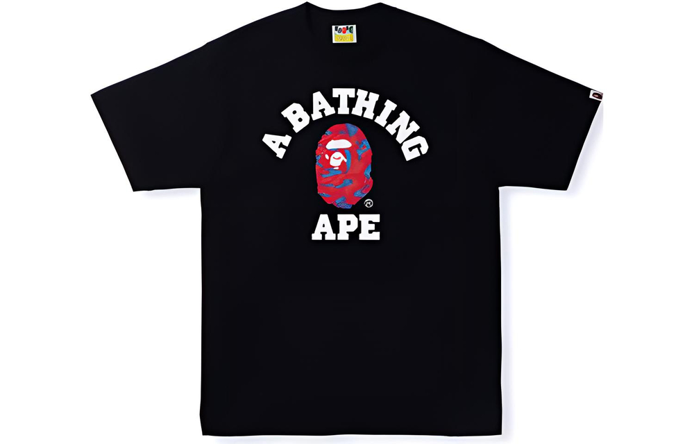 A Bathing Ape Stroke Camo College Tee