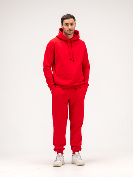 Костюм мужской спортивный теплый. Красный