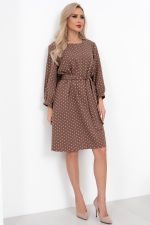 Платье Карина (бежевый/горох) Р11-2004/2 Nikol