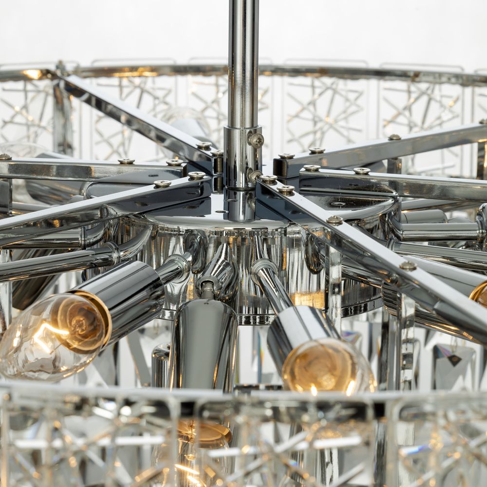 Citilux SAGRADA CL317281 Люстра хрустальная подвесная Хром