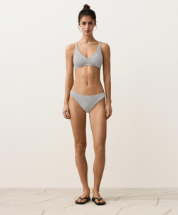 OYSHO Классические трусики-бикини с жаккардовым узором в горошек, светлый экрю