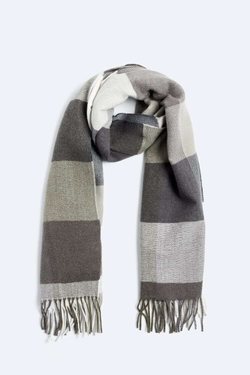 ZARA ШАРФ В КЛЕТКУ, РАЗНОЦВЕТНЫЙ