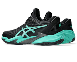 Мужские теннисные кроссовки Asics Court FF 3 Clay - black/aurora green