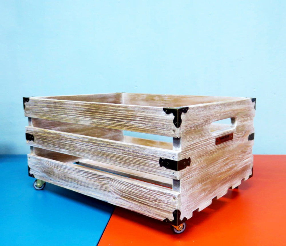 Ящик Для Хранения Пластинок MagicWood (Pale Yellow)