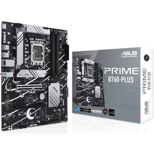 Материнская плата ASUS PRIME B760-PLUS (LGA1700/B760/4xDDR5/2xPCI-Ex16/3xM.2/SB7.1/GLAN/Wi-Fi/BT/DP/HDMI/VGA/ATX)