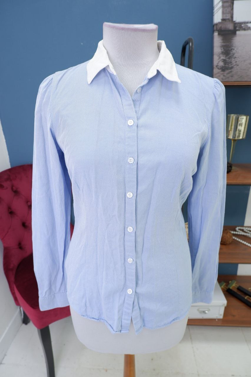 Блузка-рубашка Sela стильная 46 размер