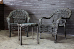 Садовый комплект из искусственного ротанга Мэдисон НЬЮ (Medison NEW) Balcony set с круглым столиком без подушек