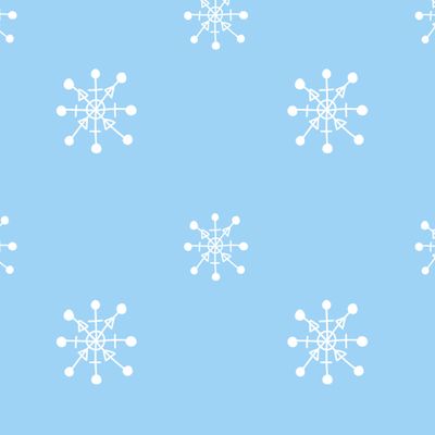 Бесшовный принт со снежинками