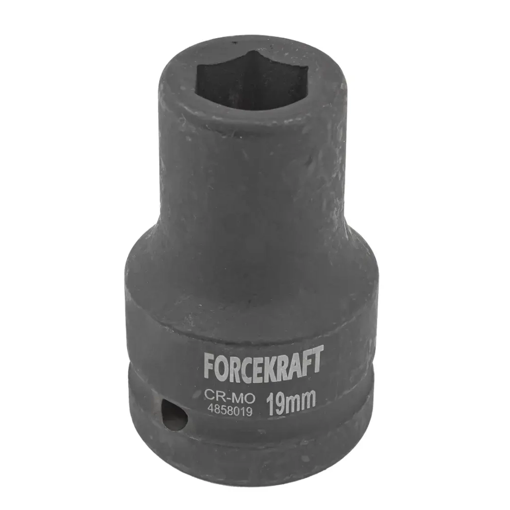 Головка ударная 1'', 19мм (6гр.) FORCEKRAFT FK-4858019