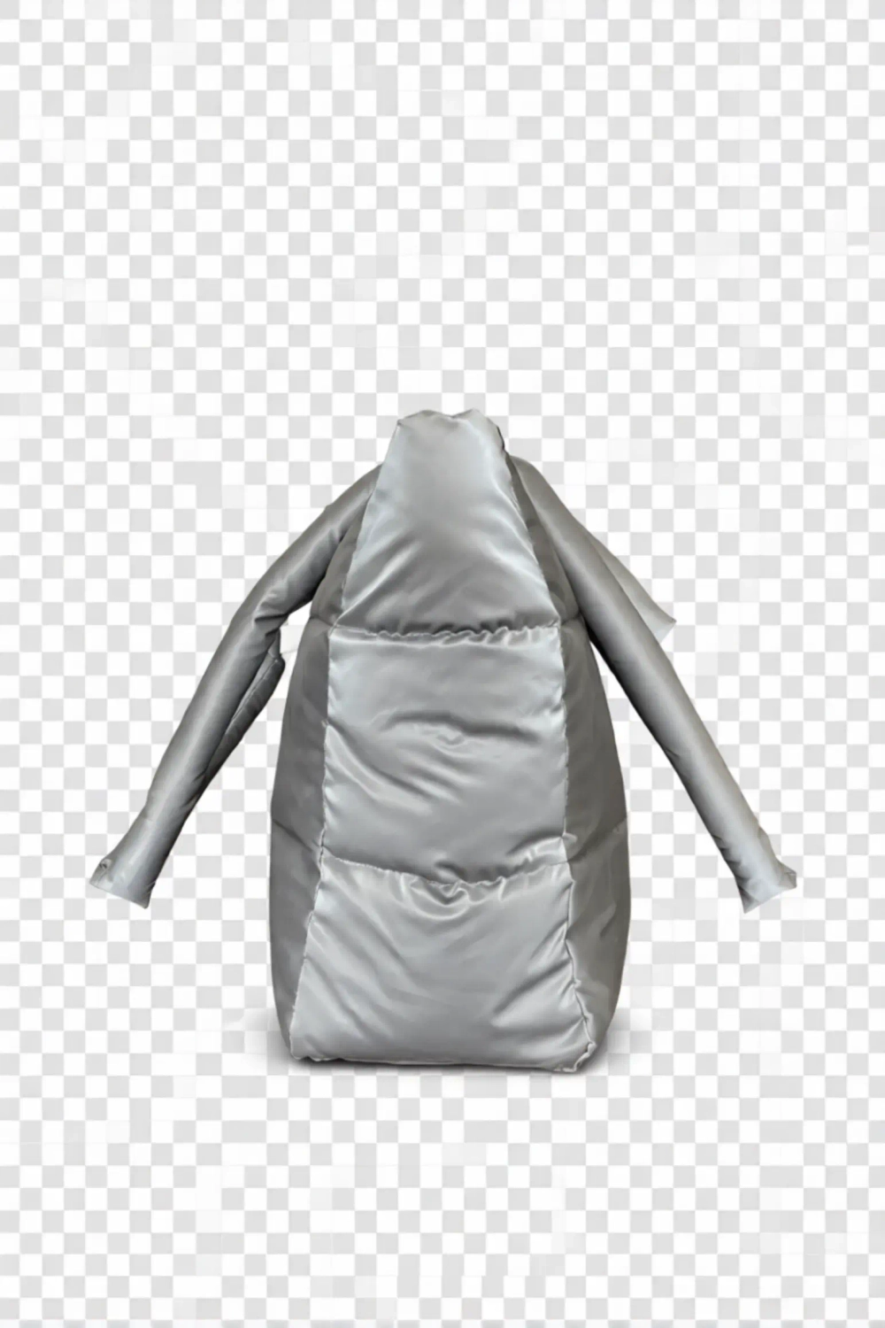 Сумка женская через плечо текстильная серебро QOZA