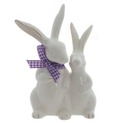 GAEM Фигурка декоративная "Зайцы", L10 W6,5 H14,5 см