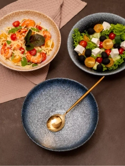 Набор посуды 6 тарелок глубокие фарфор салатник 20 см