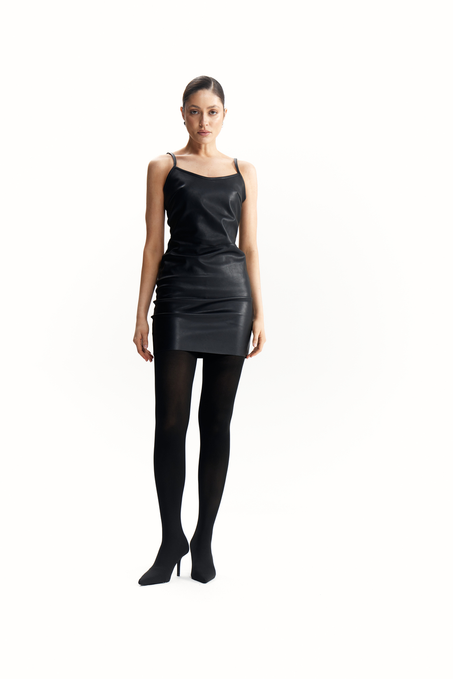 Сарафан эко-кожа