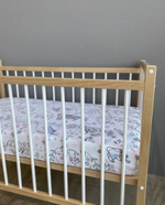 Кровать детская Колибри-Мини ЛК (натурально-белый)