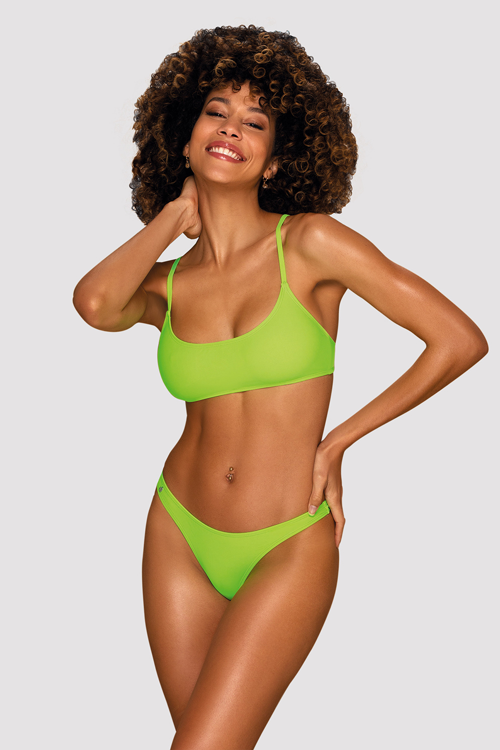Mexico Beach bikini Acid Green Obsessive