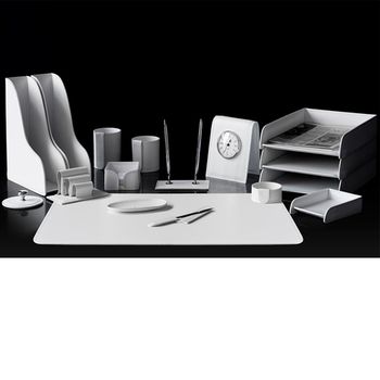 Настольный набор из кожи Cuoietto серии Business из 17 предметов (NBCWh17.1)