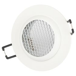 Светильник встраиваемый алюминиевый ЭРА KL109 WH под лампу MR16 GU5.3 белый матовый | Алюминиевые встраиваемые светильники