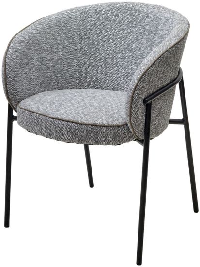 Стул GUST цвет светло-серый TOPIC 451 / черный каркас