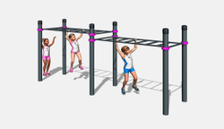 Рукоход классический двухуровневый детский